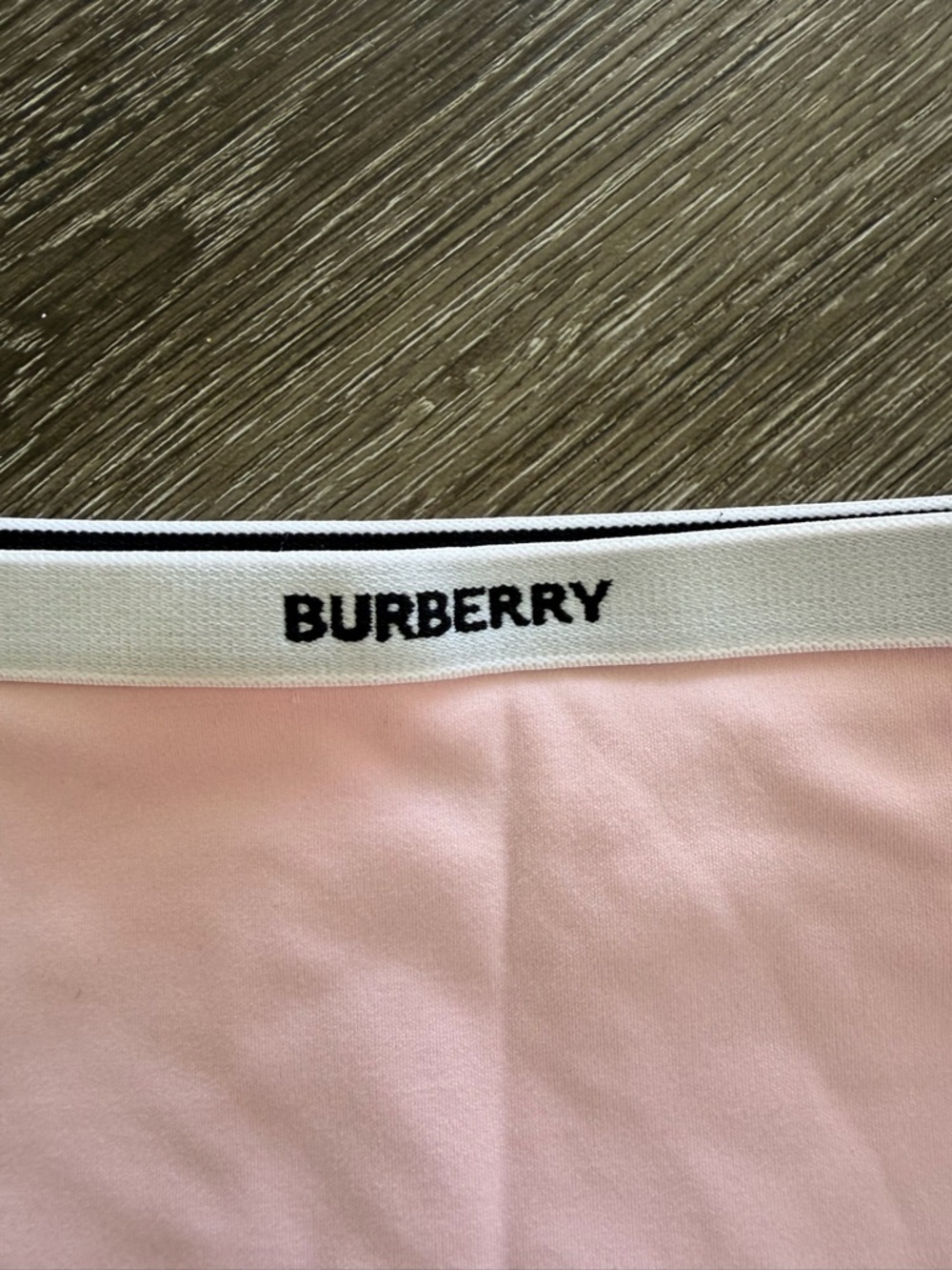Burberry Light Pink High-Waist Girls' Briefs with Branded Waistband - Picture 2 of 8